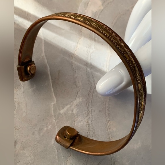 Copper and Brass Cuff Bracelet - Picture 5 of 6